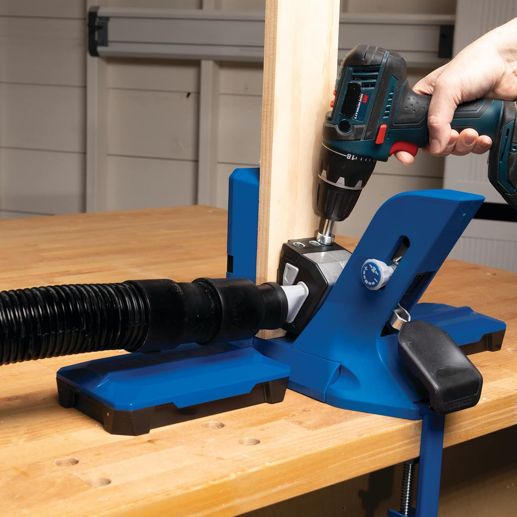 Kreg Tool KPHJ720PRO Pocket-Hole Jig 720PRO - Easy Clamping & Adjusting - Includes Durable Kreg Pocket-Hole Screws - For Materials 1/2' to 1 1/2' Thick