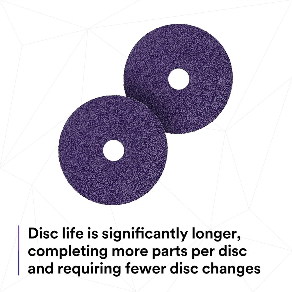 3M Cubitron II Fibre Disc 982CX Pro, 36+, 4 in x 5/8 in, Die 400FF, Pack of 25, Improved Productivity, Longer Cut Rates, Designed for Heavy Metal Removal, Excels in Carbon Steel Applications