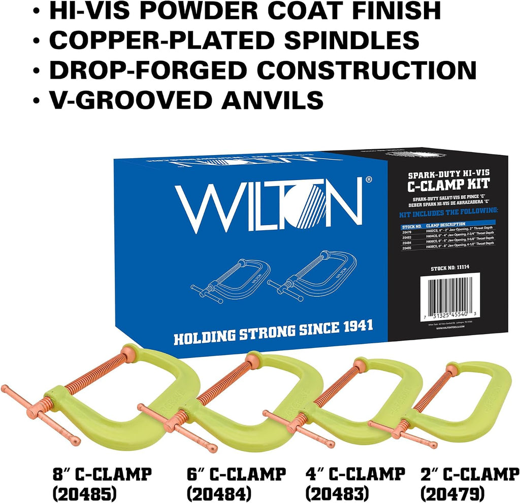 Wilton Spark-Duty 400CS Hi-Vis C-Clamp Kit (11114)
