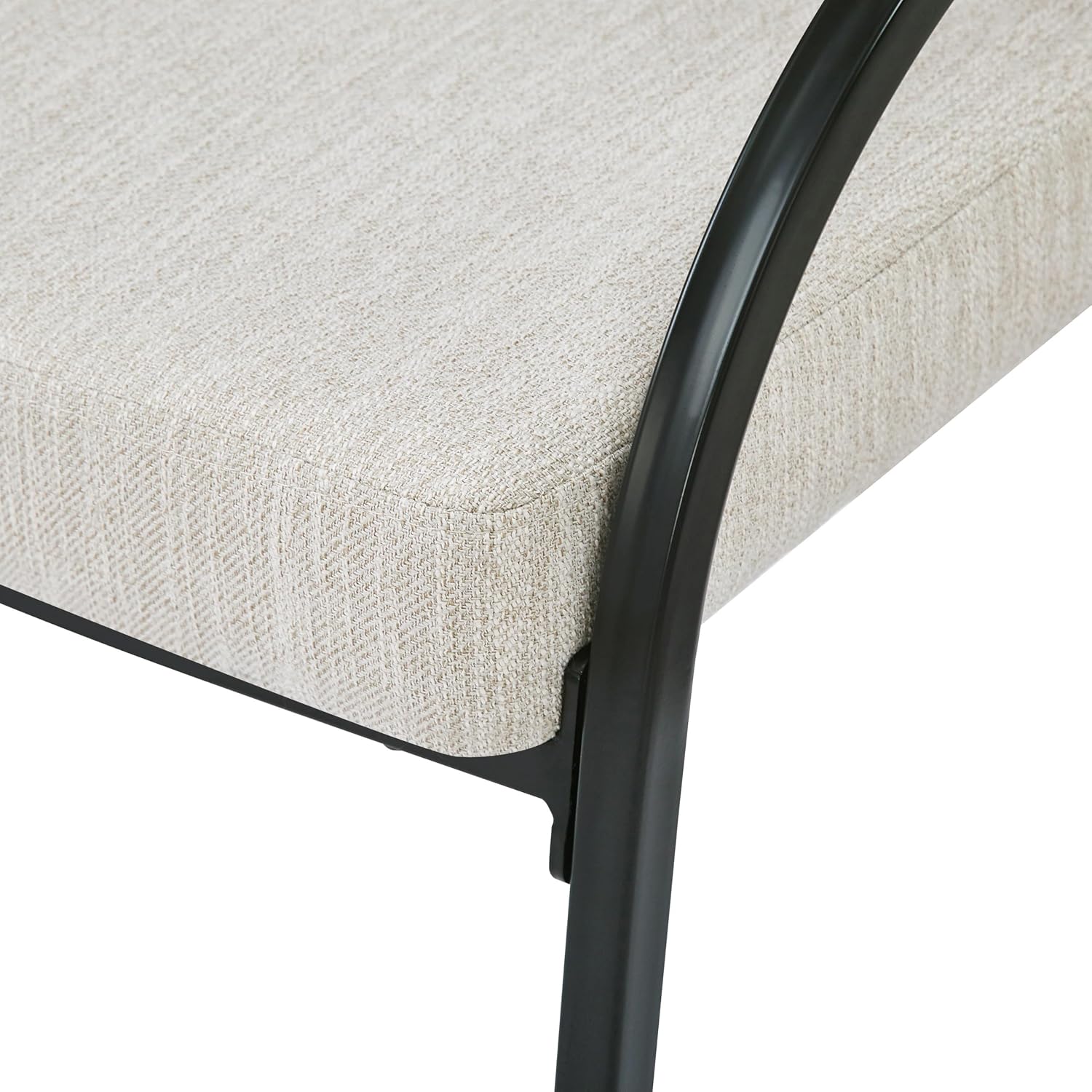Christopher Knight Home Soft Padded Dining Chairs Set of 2, Upholstery Dining Chairs, Curved Backrest Accent Chairs, Metal Legs Comfortable Seating for Home Dining Room or Kitchen, Beige