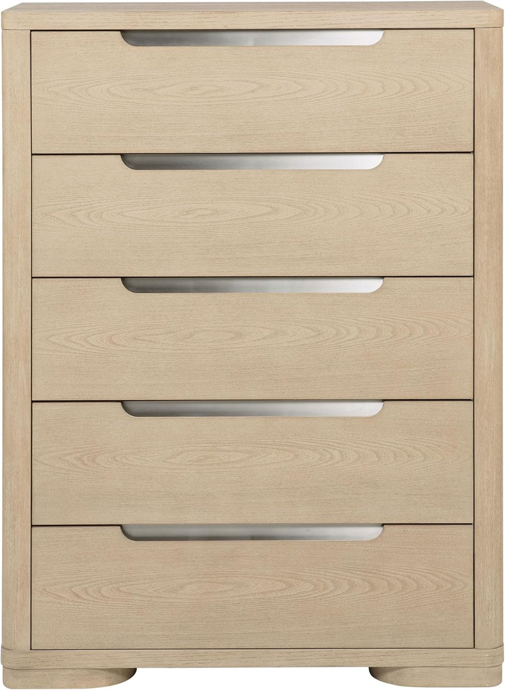 Coaster Home Furnishings - Ladera - Wood - 5-Drawer Chest of Drawers with Brushed Nickel Fingertip Pulls and French Dovetail Fronts - Contemporary - Bedroom - Light Elm - 225085