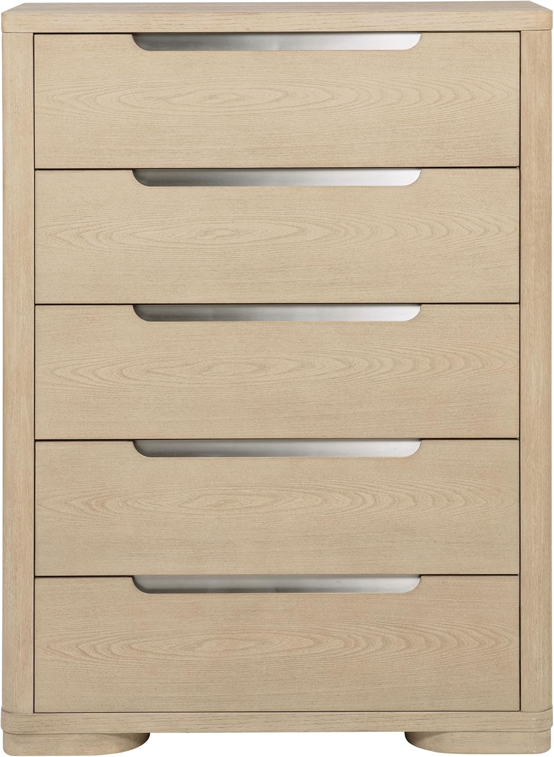 Coaster Home Furnishings - Ladera - Wood - 5-Drawer Chest of Drawers with Brushed Nickel Fingertip Pulls and French Dovetail Fronts - Contemporary - Bedroom - Light Elm - 225085