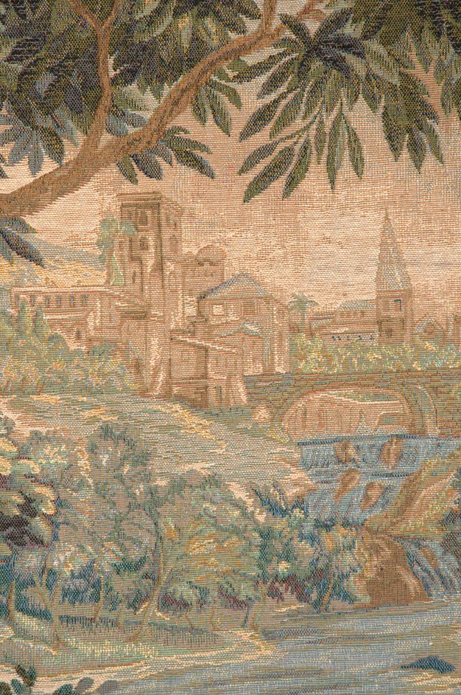Charlotte Home Furnishings Inc. Verdure Cascade French Tapestry Wall Hanging 58 X 58 Inch Viscose Cotton And Polyester Blend Wall Art Perfect For Home Decor Room Decor And Wall Decor