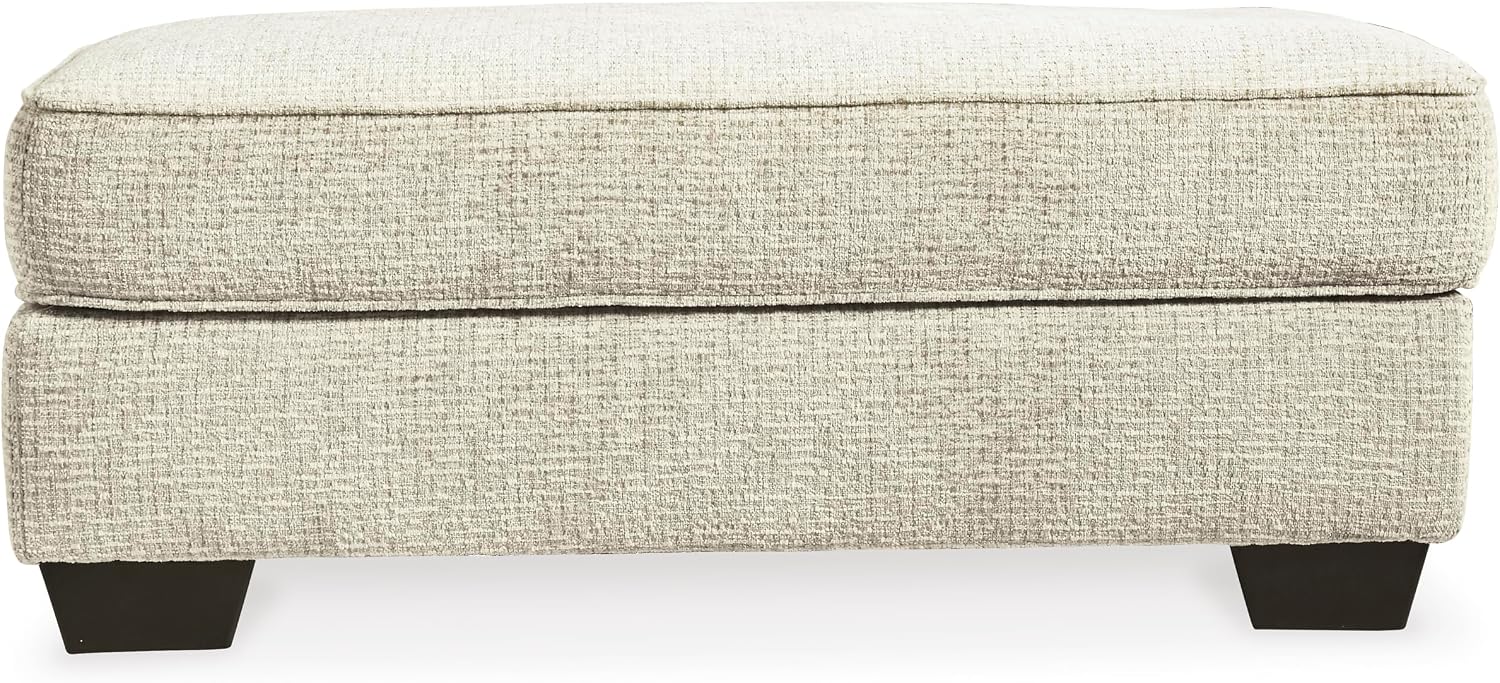 Signature Design by Ashley Monaghan Classic Upholstered Ottoman, Beige
