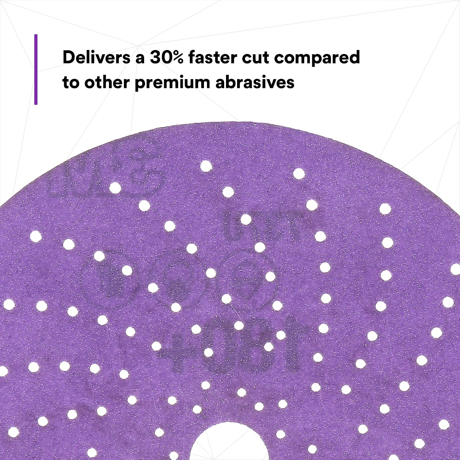 3M Cubitron, Hookit Clean Sanding Abrasive Disc 31374, 6 in, 180+ Grade, 50 Count Discs, Virtually Dust-Free, High Performance, Multi-Hole Pattern, Feather Edging, Stock Removal (Pack of 4)