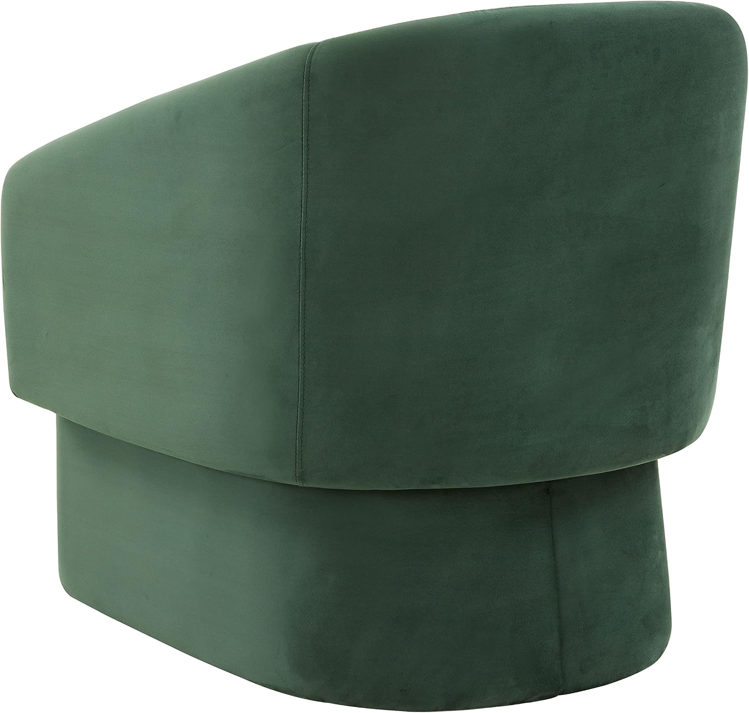 SAFAVIEH Couture Collection Susie Forest Green Velvet Barrel Back Accent Chair (Fully Assembled)