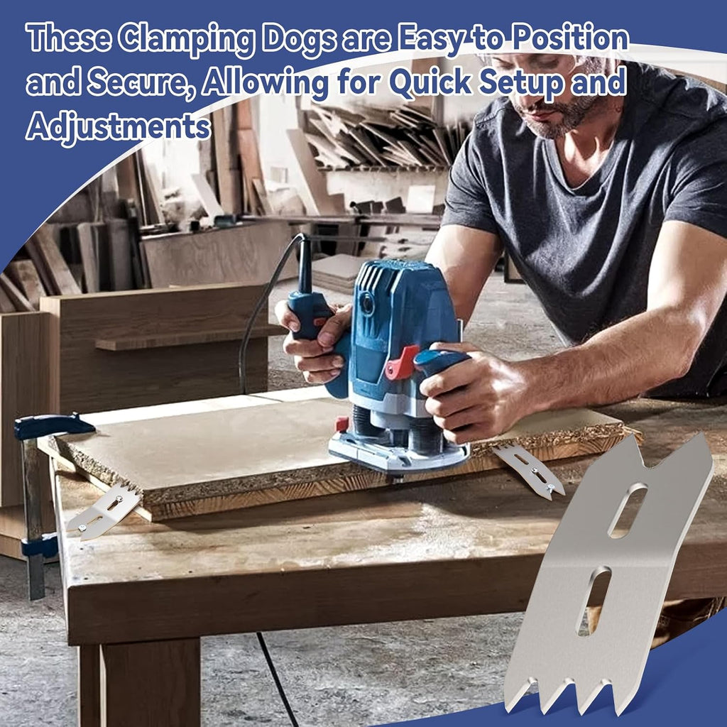Router Bench Top Board Mill Set, 24 Inch Capacity Bench Top Board Mill with Trimming Machine Base Plate, Woodworking Limit Clamp Set for Flattening & Surfacing Cutting Boards