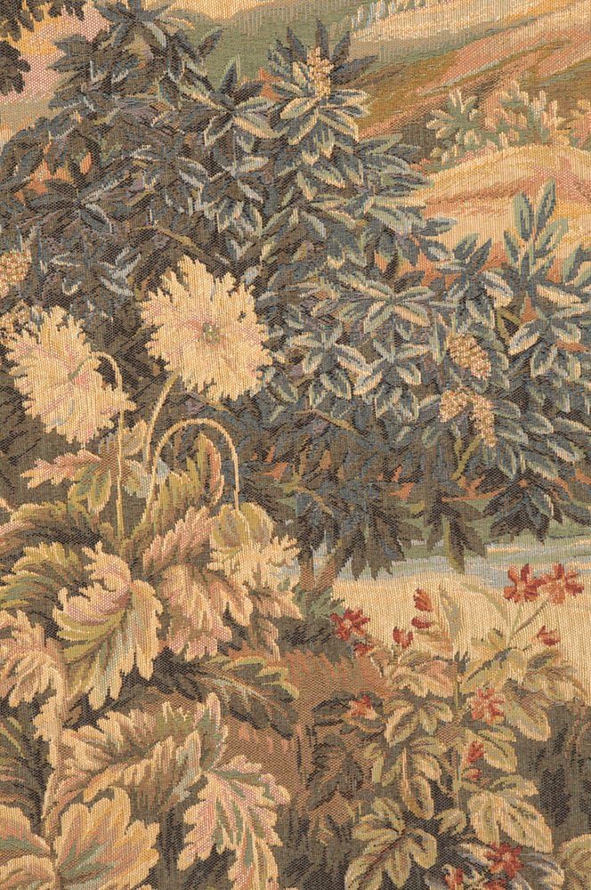 Charlotte Home Furnishings Inc. Verdure Aux Oiseaux II French Tapestry Wall Hanging 60 X 76 Inch Viscose Cotton And Polyester Blend Wall Art Perfect For Home Decor Room Decor And Wall Decor