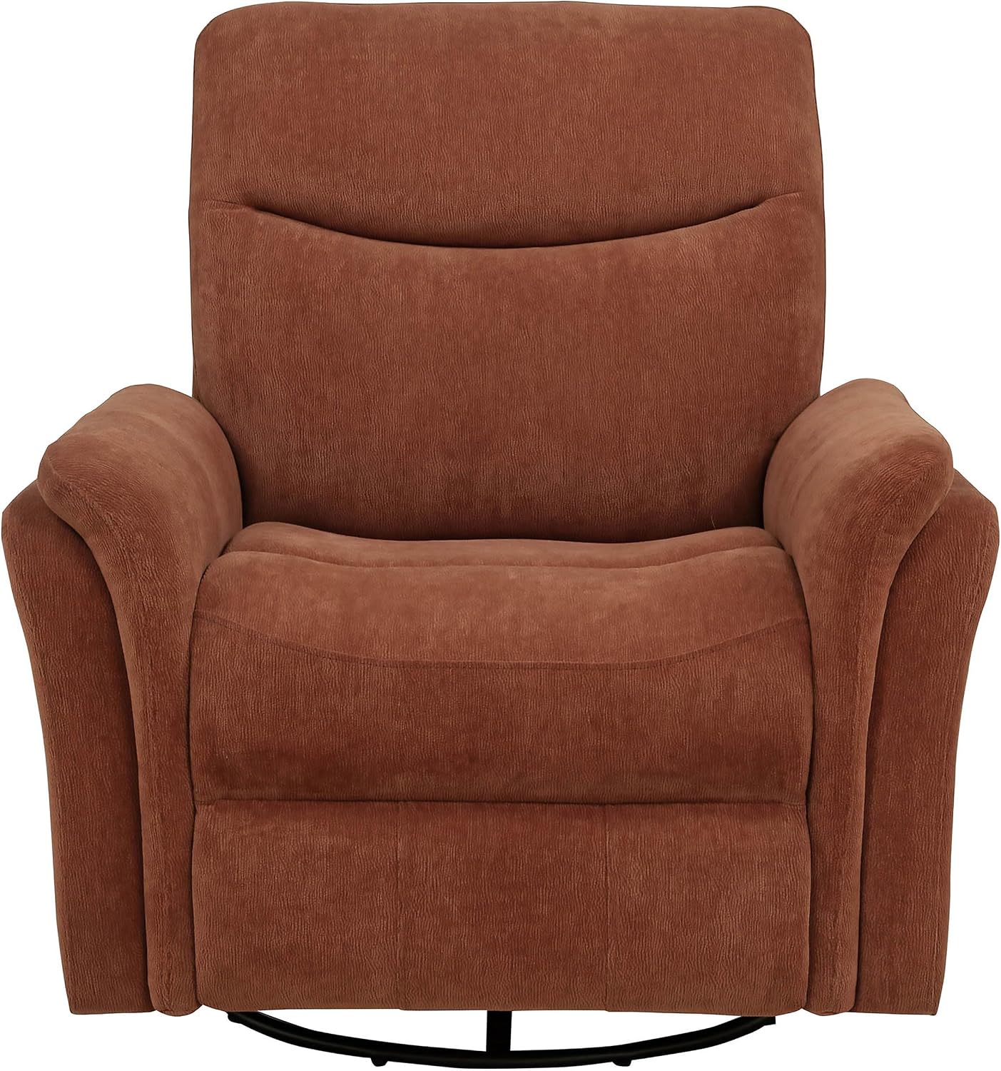 Coaster Home Furnishings - Adler - Upholstered Power Swivel Glider Recliner with Built-in Control Panel, Dual USB Ports, Foam Cushion and Transitional Style - Living Room - Rust - 610433P