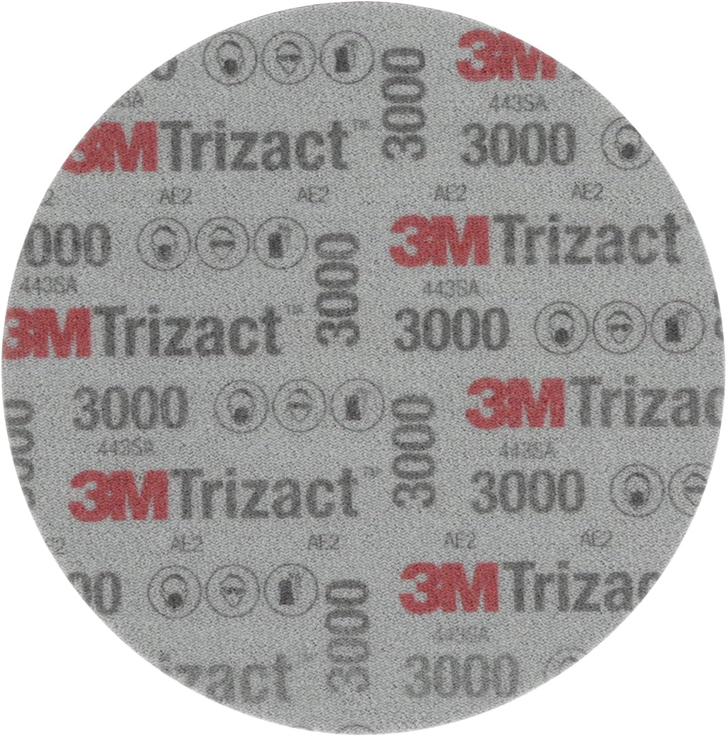 3M Trizact Hookit Foam Disc, 02085, 6 in, P3000, 15 Discs per Carton,Blue751 (Pack of 4)