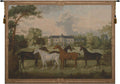 Charlotte Home Furnishings Inc. Five English Horses French Tapestry Wall Hanging, 42 x 58 Inch, Viscose Cotton and Polyester Blend Wall Art, Perfect For Home Decor, Wall Decor by Anne Leurent