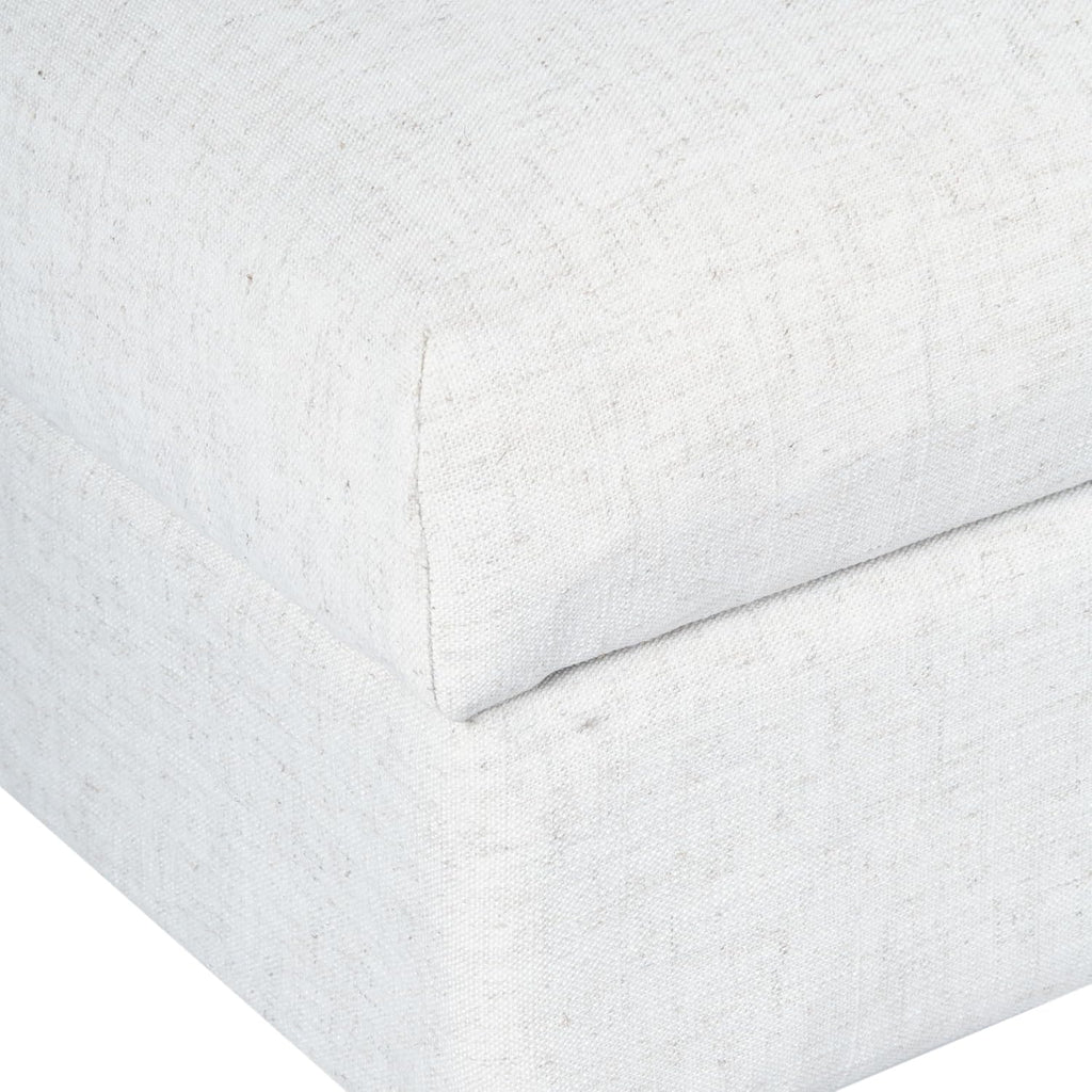 HomePop 40' Decorative Storage Ottoman Bench - Cream Textured Woven