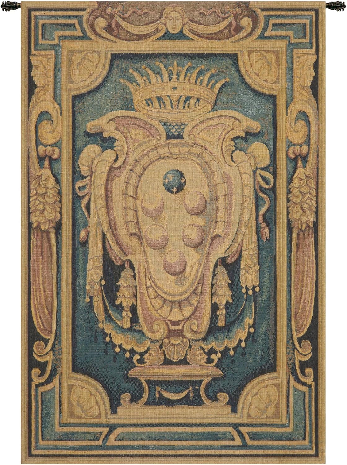 Charlotte Home Furnishings Inc. Ciniglia Crest Italian Tapestry Wall Hanging 25 X 18 Inch Viscose Cotton And Polyester Blend Wall Art Perfect For Home Decor And Wall Decor By Alberto Passini