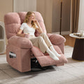 Garvee Rocking Recliner Chairs,Massage Recliner Chair with Vibration Massage and Heat,360° Swivel Rocking Recliner Chair with Side Pockets Cup Holders,for Living Room,Bedroom,Home Theater