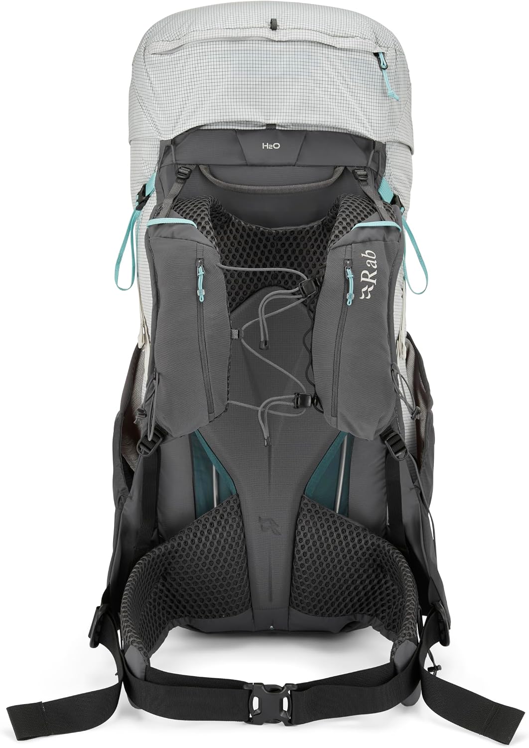 Rab Women's Muon ND Hiking Pack - Lightweight Durable Backpack for Hiking, Trekking, & Backpacking - Pewter/Graphene - 50-Liter (Back Length - Small)
