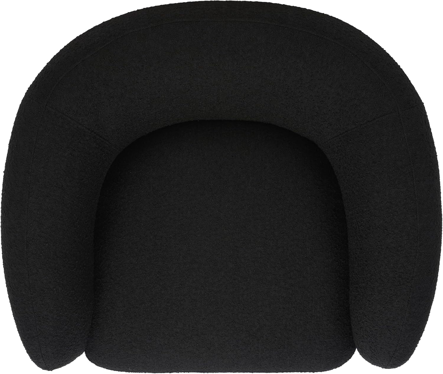 SAFAVIEH Couture Collection Bernard Modern Black Boucle/Chrome Swivel Accent Chair (Fully Assembled)