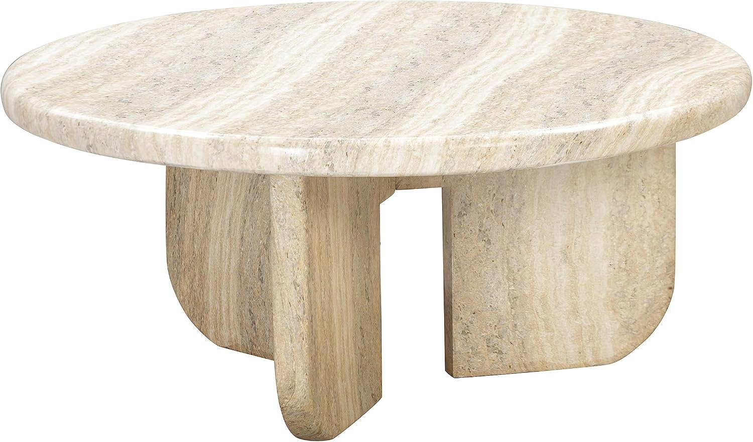 Tov Furniture Patrizia Concrete Round Coffee Table