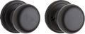 Kwikset Hancock Interior Passage Door Knob, Handle for Closet and Hallway Doors, Non-Locking Doorknob in Venetian Bronze, with Microban Protection (Pack of 12)