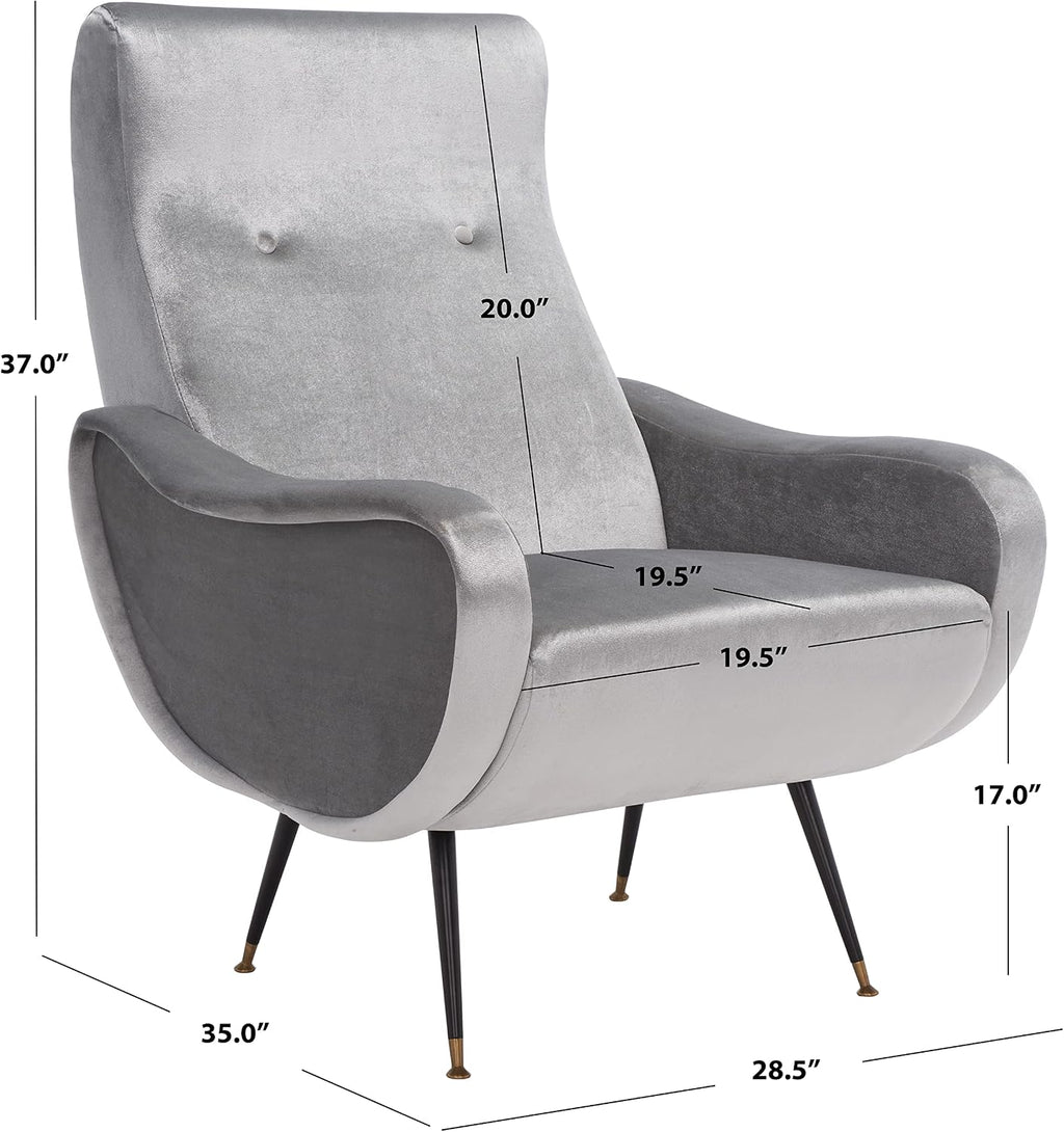 Safavieh Accent Chair, Normal, Light Grey