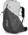 Rab Women's Muon ND Hiking Pack - Lightweight Durable Backpack for Hiking, Trekking, & Backpacking - Pewter/Graphene - 40-Liter (Back Length - Small)