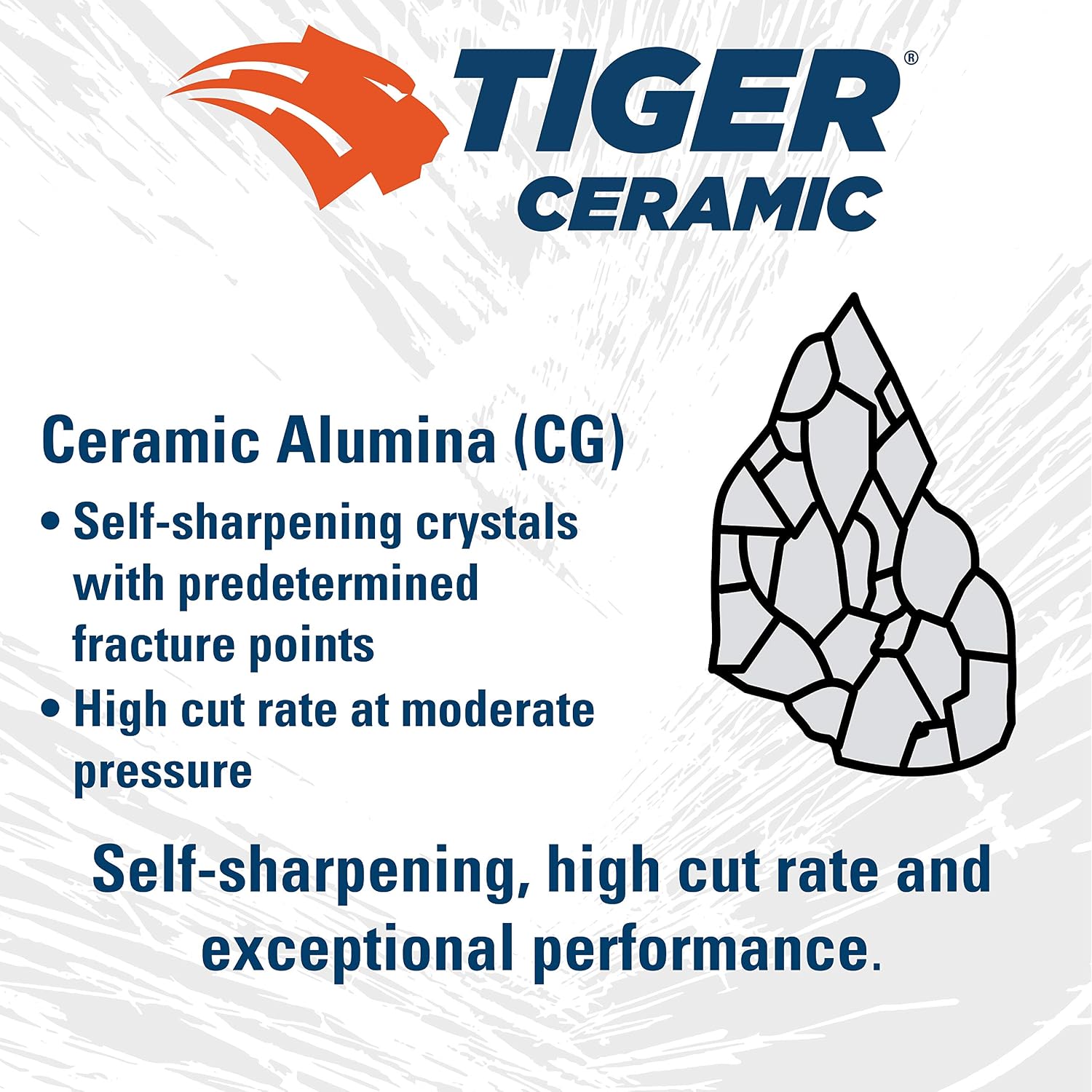 Weiler 69888 Tiger Ceramic Alumina Resin Fiber Sanding & Grinding Disc, 5' Diameter, 36 Grit, 5/8' - 11 Hub (Pack of 25)