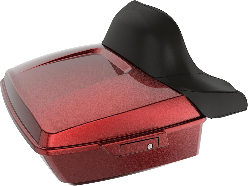 Tour Pack Latches,Tour Pack Trunk Lid Latch with Keys Fit for Harley Touring/Road King/Road Glide/Street Glide/Electra Glide/Ultra-Classic 2014+ Hard Candy Hot Rod Red Flake