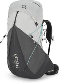 Rab Women's Muon ND Hiking Pack - Lightweight Durable Backpack for Hiking, Trekking, & Backpacking - Pewter/Graphene - 50-Liter (Back Length - Small)