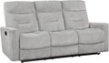 Lexicon Recliner Sofa for Living Room, Double Recliner RV Couch, Manual Wall Hugger Recliner Home Theater Seating Chenille Reclining Sofa, 81''W Sofa, Grey