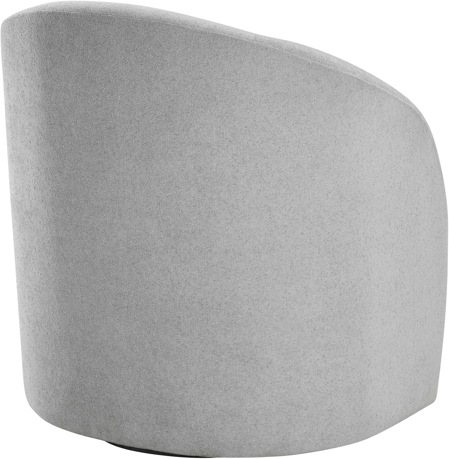 Lexicon 360 Degree Swivel Accent Chair, Boucle Fabric Arm Chair with Metal Swivel Base and Sloped Arms for Living Room/Bedroom/Office, Light Gray