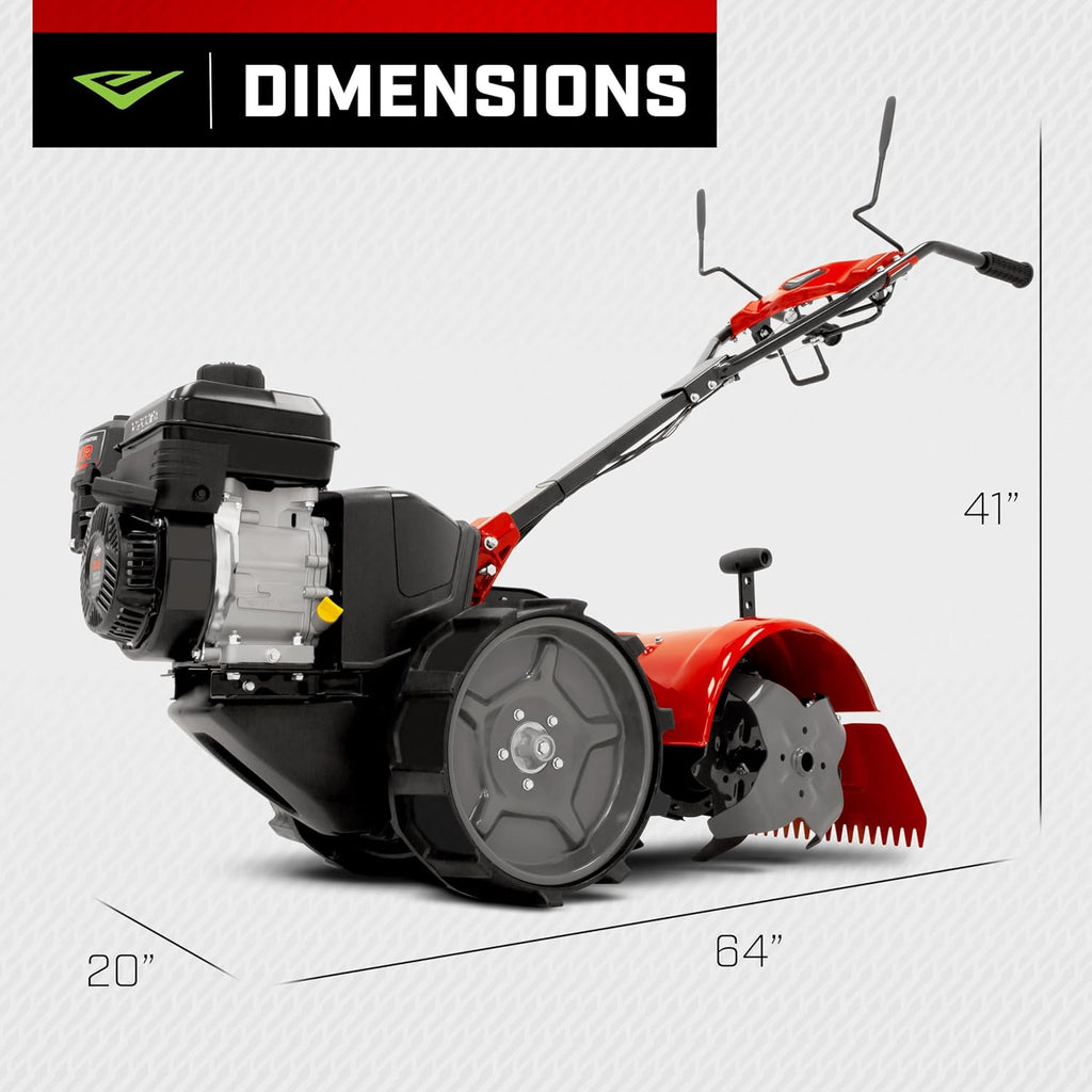 Earthquake® 46059 Pioneer™ Dual Direction Rear Tine Tiller, Powerful 127cc 4-Cycle Briggs and Stratton® Engine, Instant Reverse, 17' Tilling Width, 11' Tilling Depth, Frustration Free Shifting