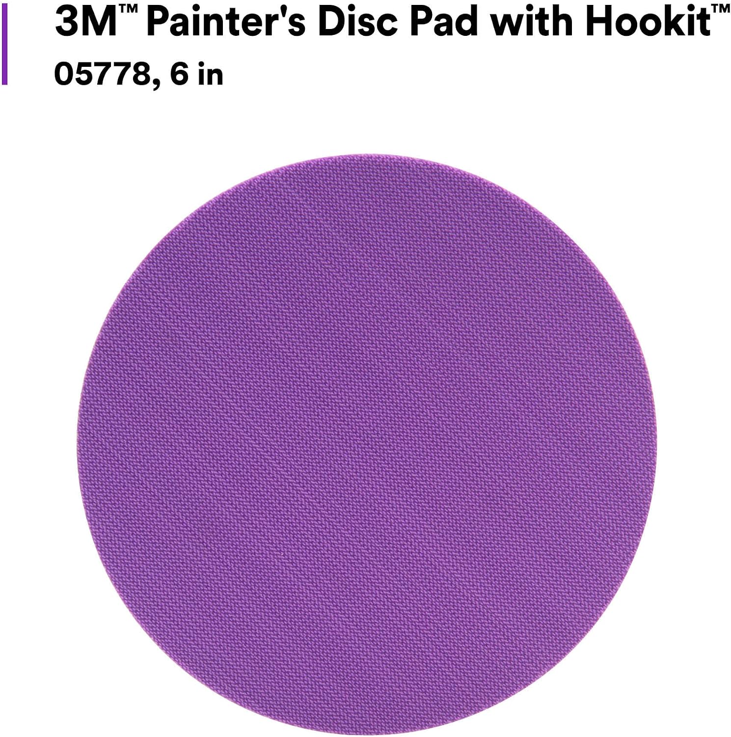 3M Painter's Disc Pad with Hookit 05778, 6 in, Soft Density Foam (Pack of 10)