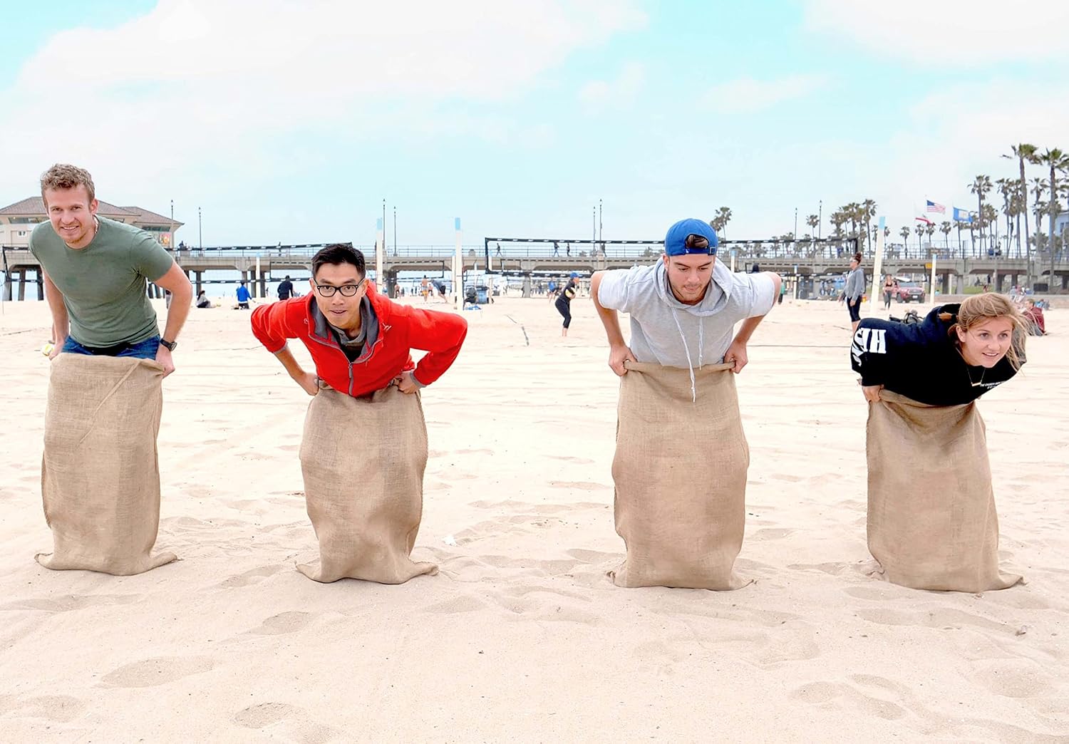 Sandbaggy Burlap Bags Large 24' x 40' - Potato Sack Race Bags for Kids & Adults | Perfect Birthday Party Game | Shrub & Plant Frost Protection - Food Grade (Pack of 20)