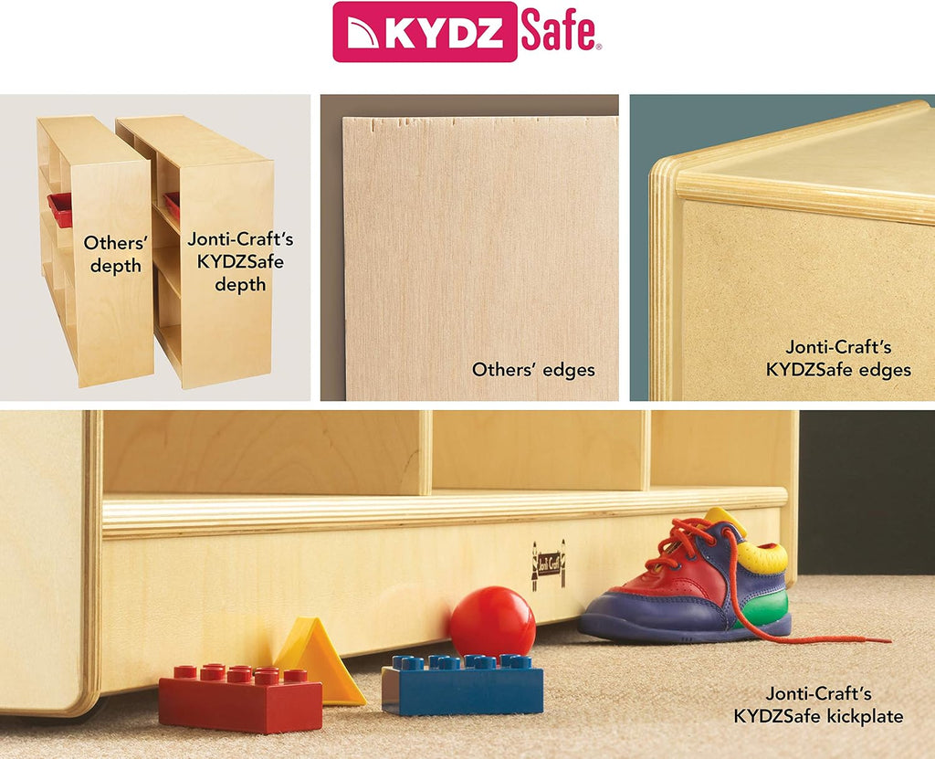 Jonti-Craft 37480JC Literacy Couch, Red