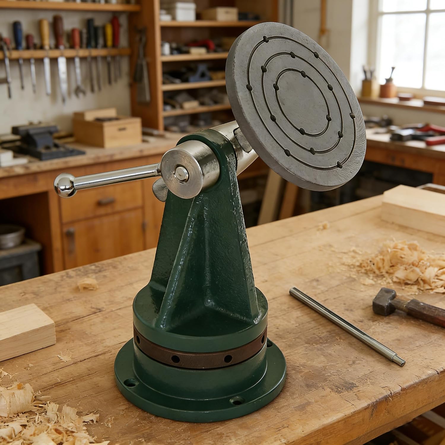 Carving Vise with 5' Faceplate, Mount your Carving Vice project with Confidence, for Woodworking Carving Tools.