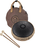 Meinl Sonic Energy Octave Steel Tongue Drum 8 Notes 10' with Mallets, Bag — Sound Healing Instrument for Musical Education, Meditation, ASMR, Yoga