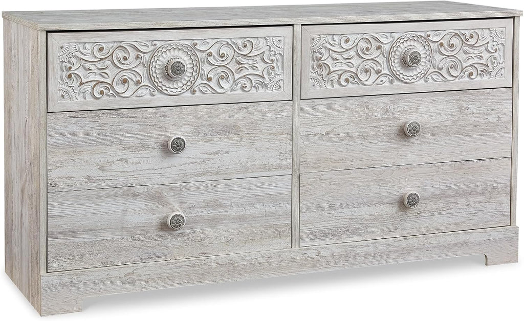 Signature Design by Ashley Paxberry Boho Dresser, Whitewash
