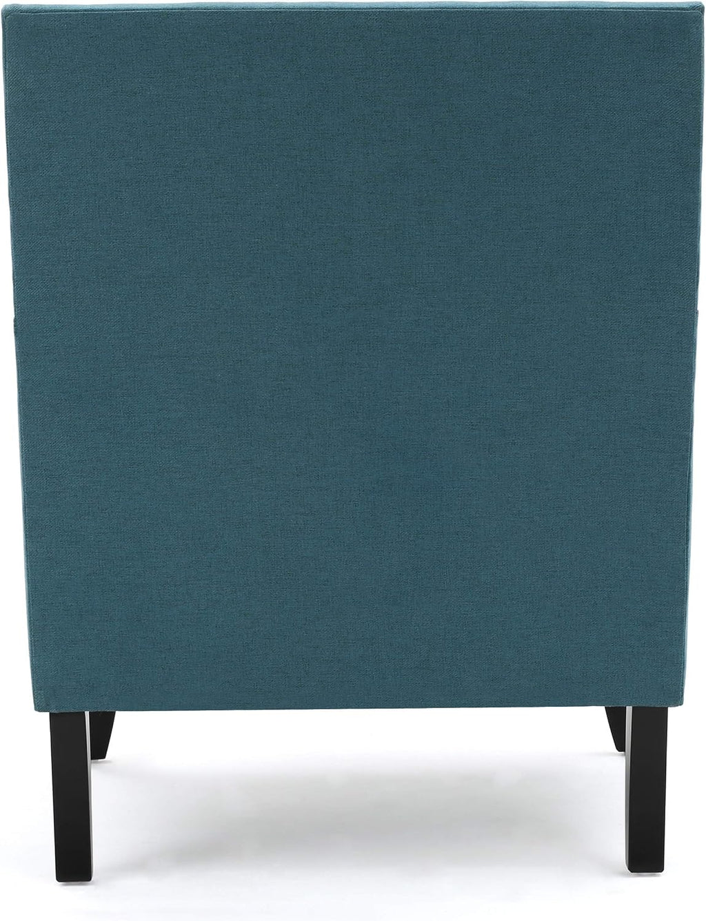 Christopher Knight Home Tilla Fabric Club Chair, Dark Teal