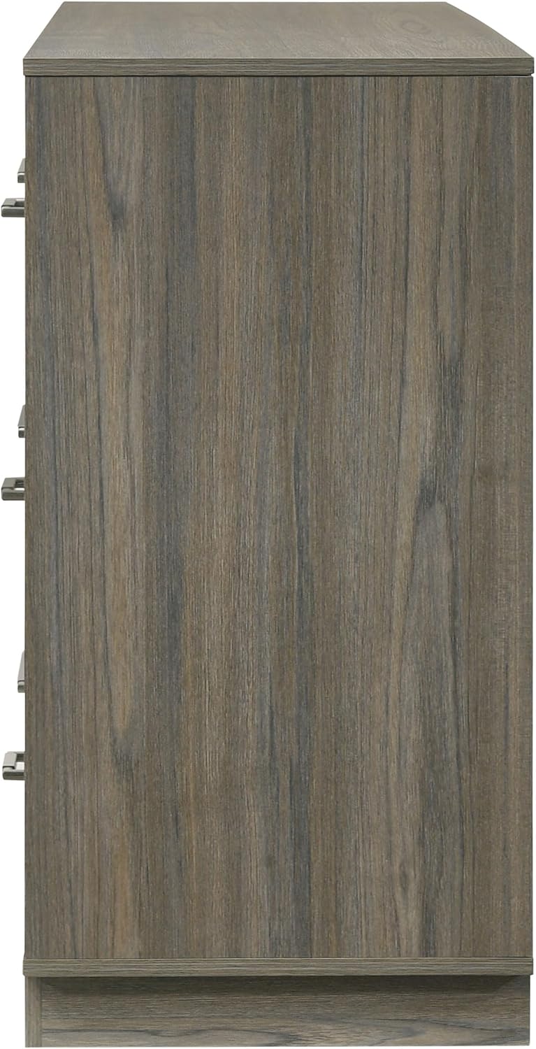 Coaster Home Furnishings - Fenwick - Engineered Wood - 9-Drawer Dresser with Contemporary Style, Two-Tone Design, Hidden Jewelry Drawer, Antique Nickel Handles - Bedroom - Grey Oak - 224983