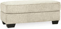 Signature Design by Ashley Monaghan Classic Upholstered Ottoman, Beige