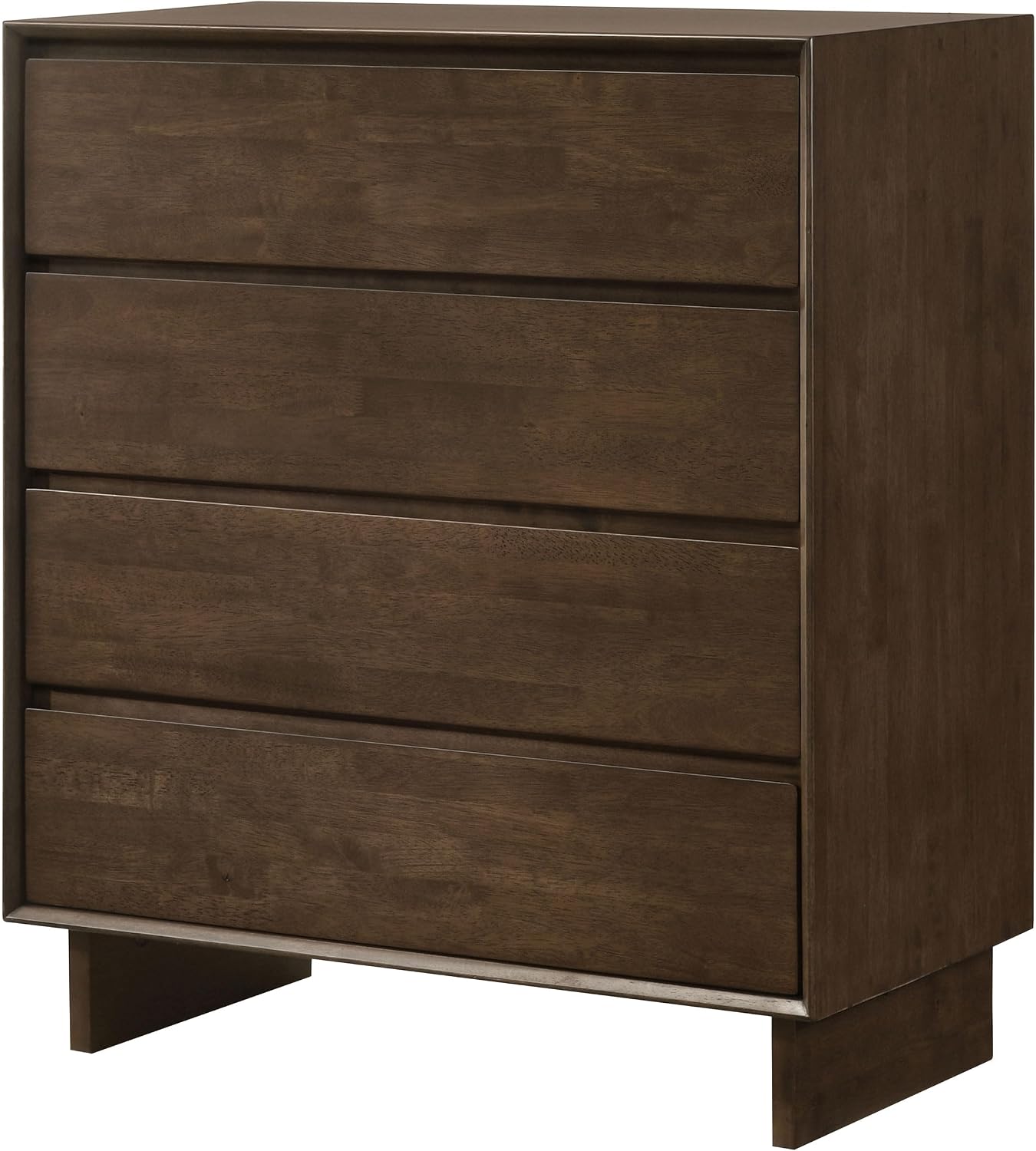Coaster Home Furnishings - Glenwood - Wood - 4-Drawer Chest of Drawers with Mitered Trim, Felt-Lined Top and Fingertip Pulls - Transitional - Bedroom - Warm Brown - 225015