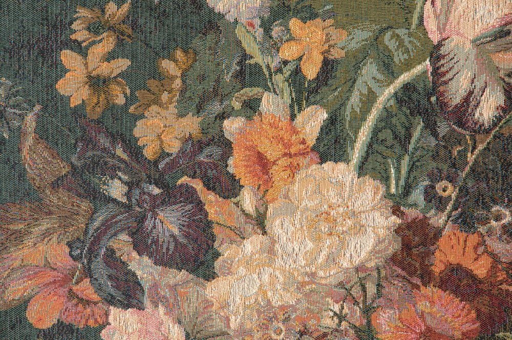 Charlotte Home Furnishings Inc. Bouquet Flamand French Tapestry Wall Hanging, 44 x 33 Inch, Viscose Cotton and Polyester Blend Wall Art, Woven In France, Perfect For Home Decor And Wall Decor