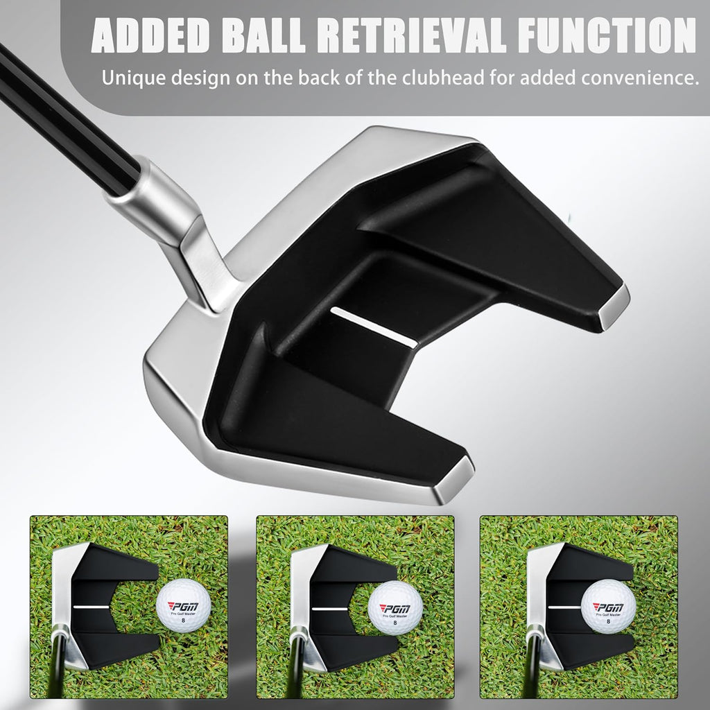 PGM Golf Putter for Men and Women - High MOI Mallet with Easy Alignment - Lightweight Graphite Shaft - Low Center of Gravity for Straighter Putts