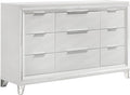 Coaster Home Furnishings Marmore Contemporary 64-inch 9-Drawer Bedroom Dresser Clothing Storage Cabinet Wide Chest of Drawers Organizer Unit White 224963