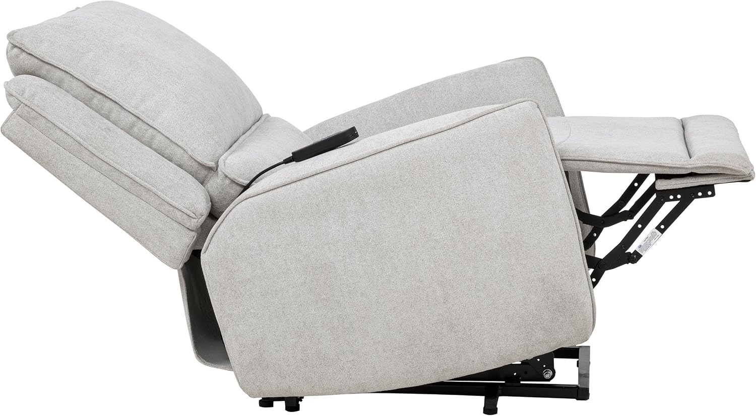 Coaster Home Furnishings - Sylmar - Dual Power Lift Recliner Chair with Adjustable Headrest, Wired Remote, Two USB Ports and Chenille Upholstery - Living Room - Dove Grey - 610524PP