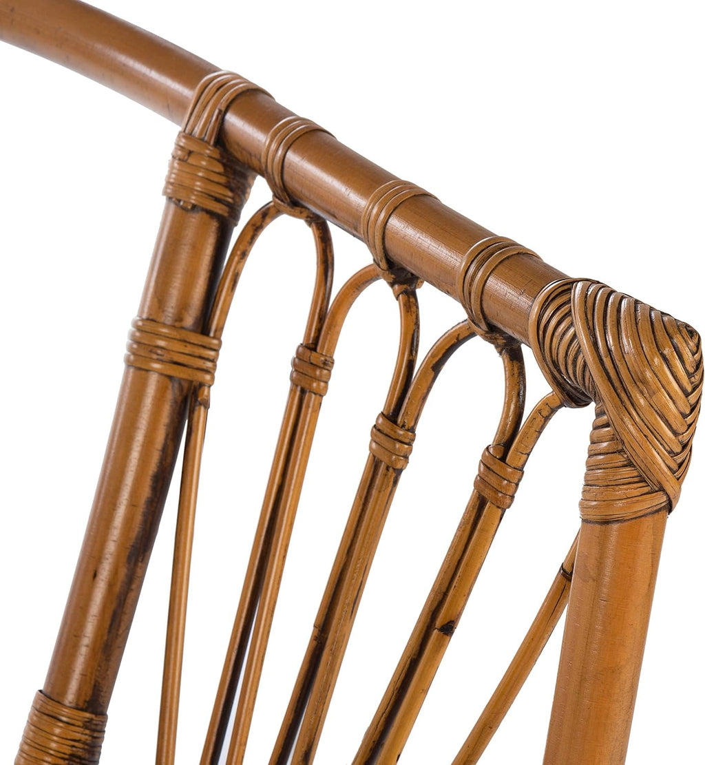 Safavieh Home Adriana Coastal Honey Brown Wash Rattan (Set of 2) Accent Chair (ACH6505C-SET2)