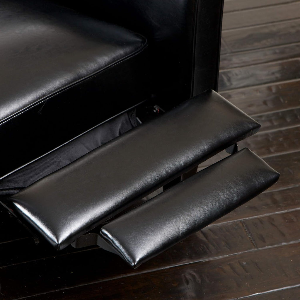 GDFStudio Lucas Space-Saving Leather Recliner | Perfect for Home or Office | Ideal Furnishing Option for Smaller Living Spaces