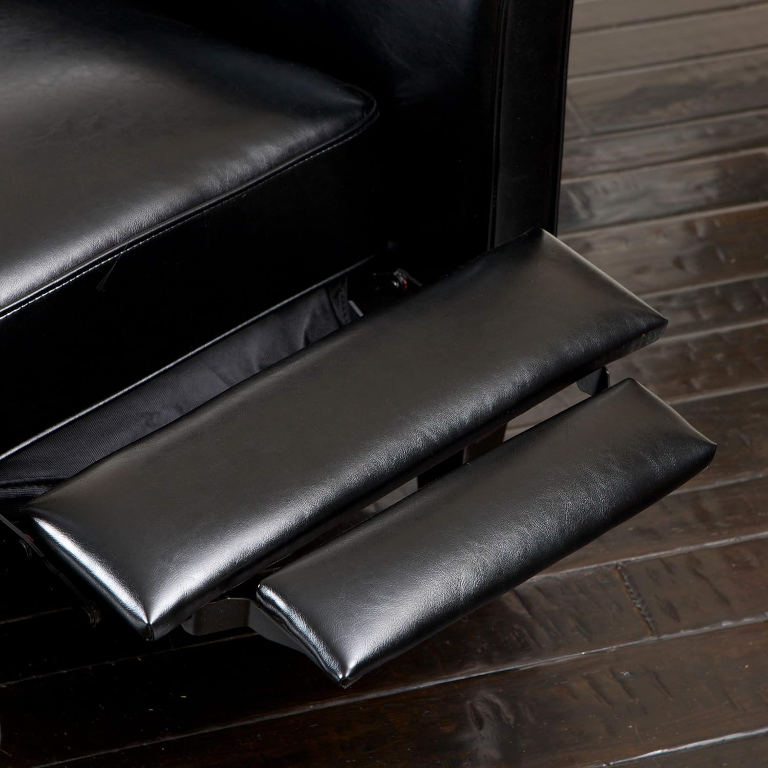 GDFStudio Lucas Space-Saving Leather Recliner | Perfect for Home or Office | Ideal Furnishing Option for Smaller Living Spaces