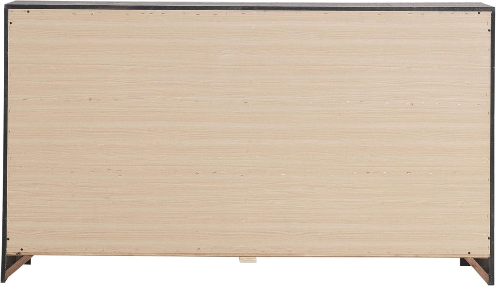 Coaster Home Furnishings Brantford Farmhouse 59-inch 6-Drawer Bedroom Dresser Clothing Storage Cabinet Wide Chest of Drawers Organizer Unit Barrel Oak 207043