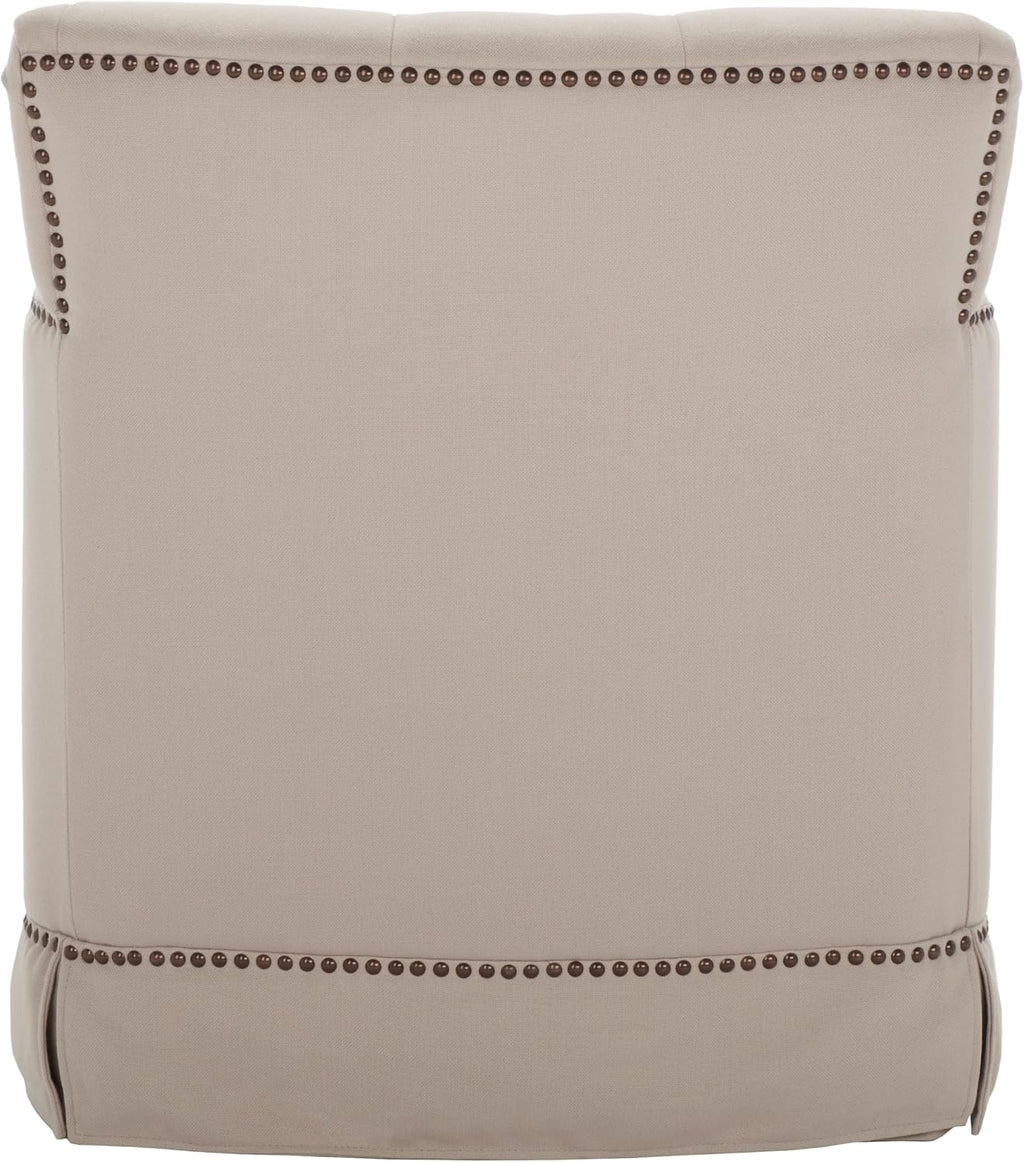 SAFAVIEH Mercer Collection Millicent Taupe Swivel Accent Chair, Standard