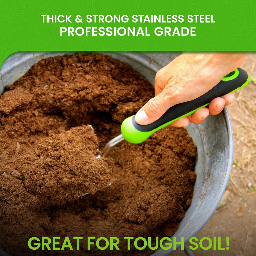 Garden Guru Heavy Duty Garden Trowel Hand Shovel for Gardening - Strong Stainless Steel - Rust Resistant - Ergonomic Grip - for Soil Digging Planting Transplanting Weeding - 1 Case (50 Pcs)